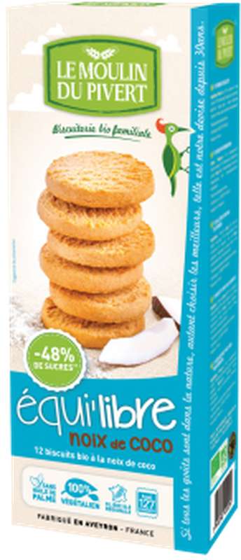 Equi'libre noix de coco BIO, Le Moulin du Pivert (150 g)