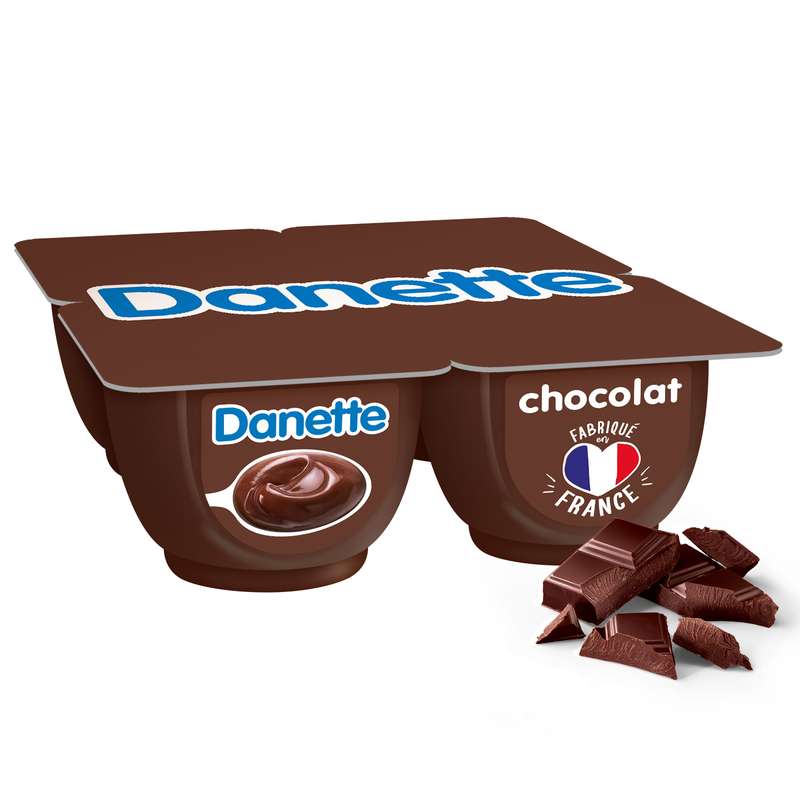 2 PACKS DE 4 Danette chocolat (8 x 125 g)