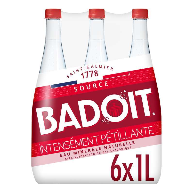 2 PACKS DE 6 Badoit rouge (12 x 1 L)