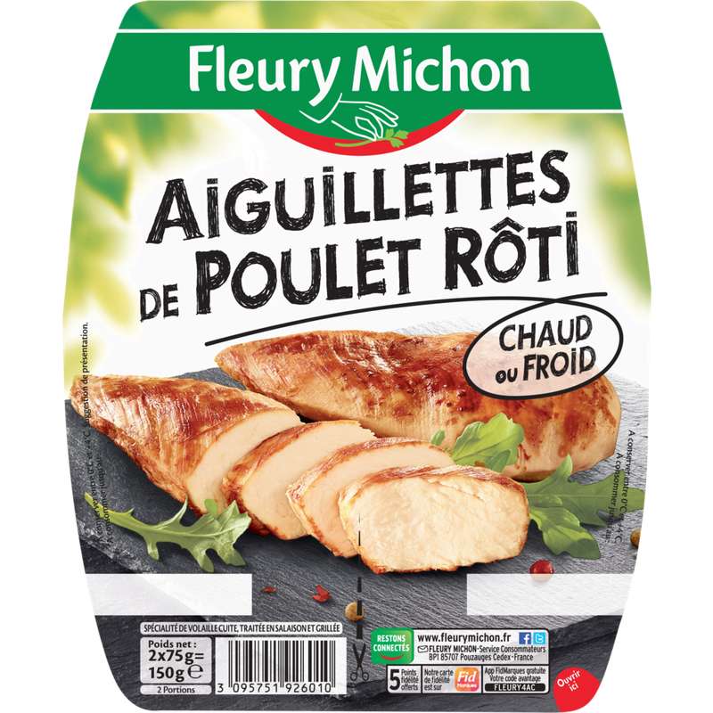 Aiguillettes De Poulet Roti Fleury Michon 2 X 75 G La Belle Vie Changez Votre Vision Des Courses