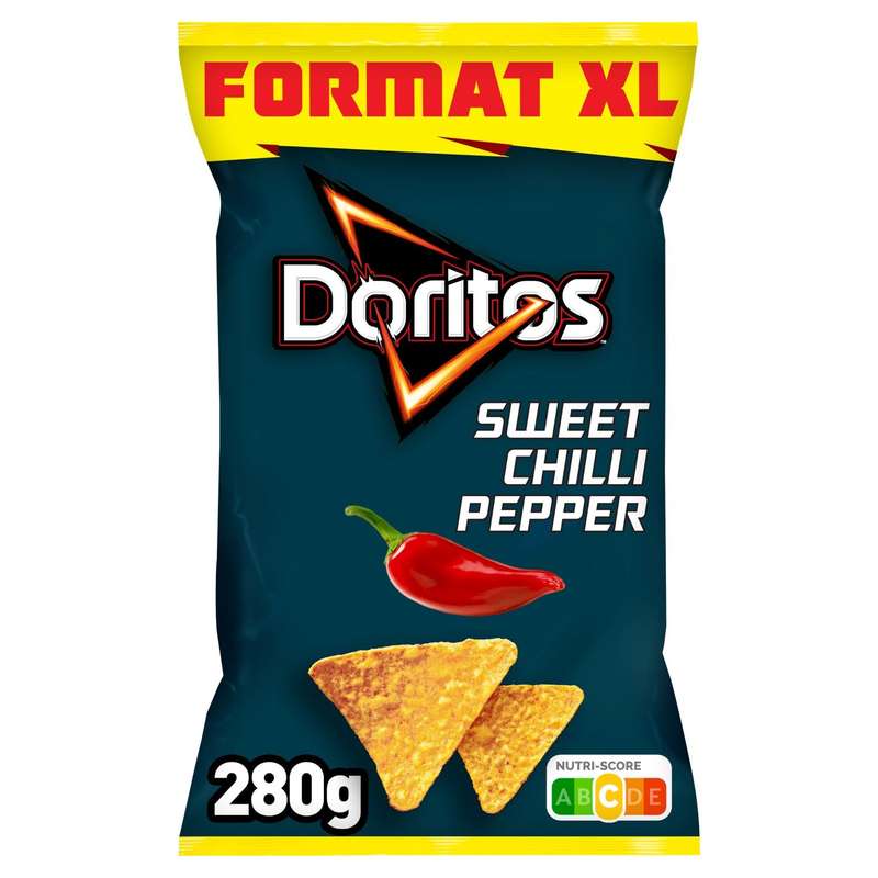 Tortilla goût sweet chili pepper, Doritos (170 g + 10 OFFERT) La