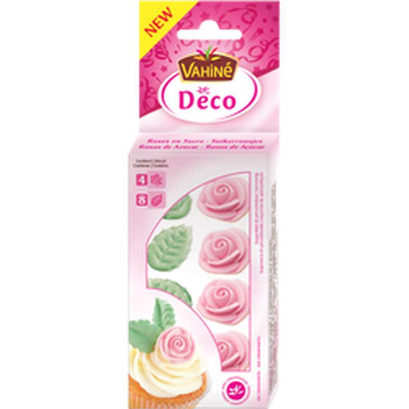 Decoration Alimentaire En Sucre De Roses Et Feuilles Vahine 38 G Bam Courses Vos Courses Livrees En 15 Minutes