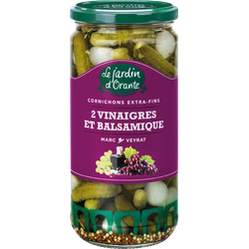 Cornichons aux 2 vinaigres, Le Jardin d'Orante (72 cl) La Belle Vie