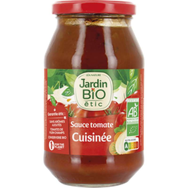 Sauce tomate cuisinée aux petits légumes BIO, Jardin Bio étic (510 g