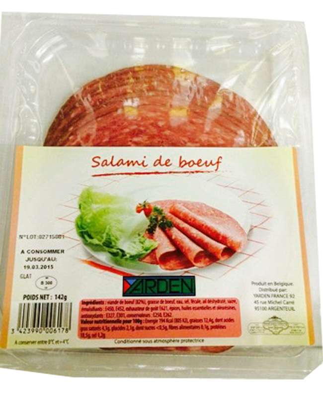 Salami de boeuf, Yarden (142 g) La Belle Vie Courses en Ligne