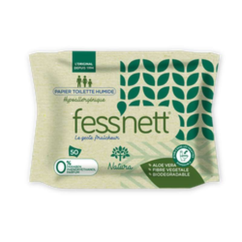 Lingettes Nettoyantes Humides Lot De 50 - Papier Toilette Doux, Emballé Individuellement, Pour Adultes