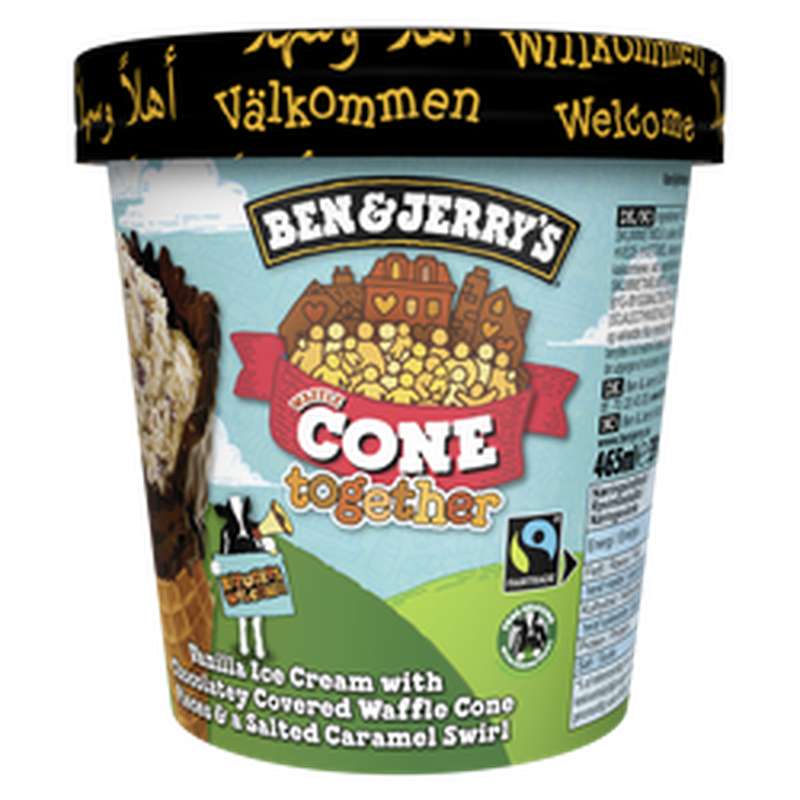 Glace en pot Vanille Waffle Cone Together, Ben&Jerry's (391 g) La Belle Vie Courses en Ligne
