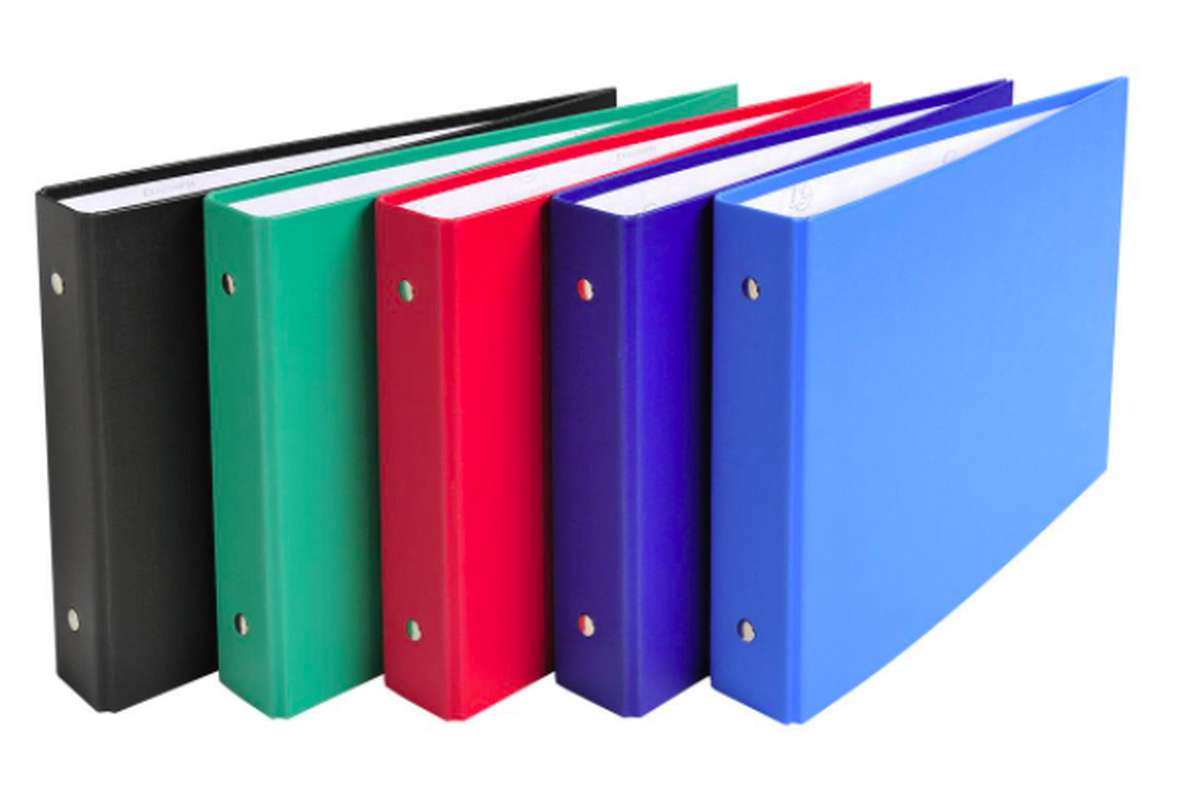 petit classeur avec fiche bristol