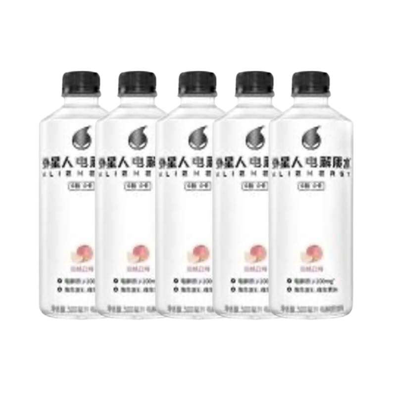 SUPER OFFRE -20% lot de 5 : Alienergy Boisson électrolyte saveur pêche blanche, Genki Forest (500 ml) (x 5)