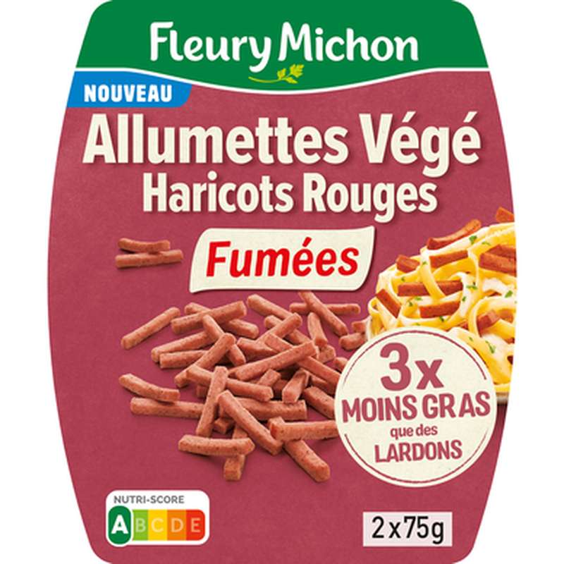 Allumettes végé haricots rouges fumées, Fleury Michon (2 x 75 g)