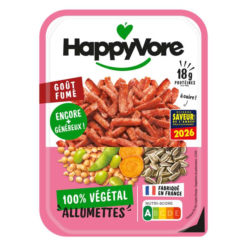 Allumettes végétales & gourmandes goût fumé, HappyVore (140 g)