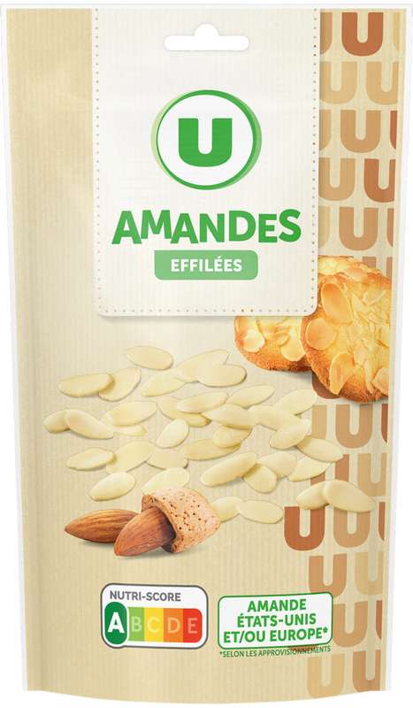 Amandes effilées, U (125 g)