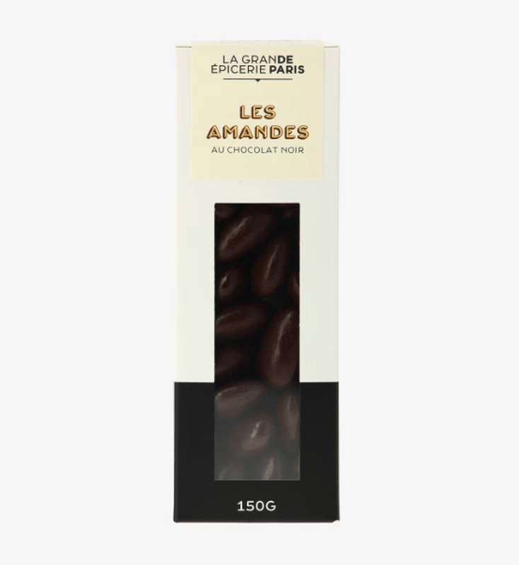 Amandes enrobées de chocolat noir, La Grande Epicerie de Paris (150 g)