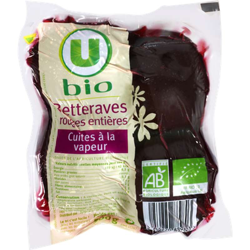 Betterave cuite à la vapeur sous-vide BIO (500 g), UE