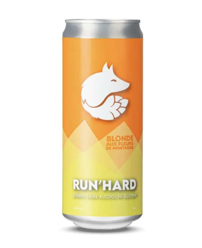 Bière blonde sans alcool ni gluten BIO, Run'hard (33 cl)