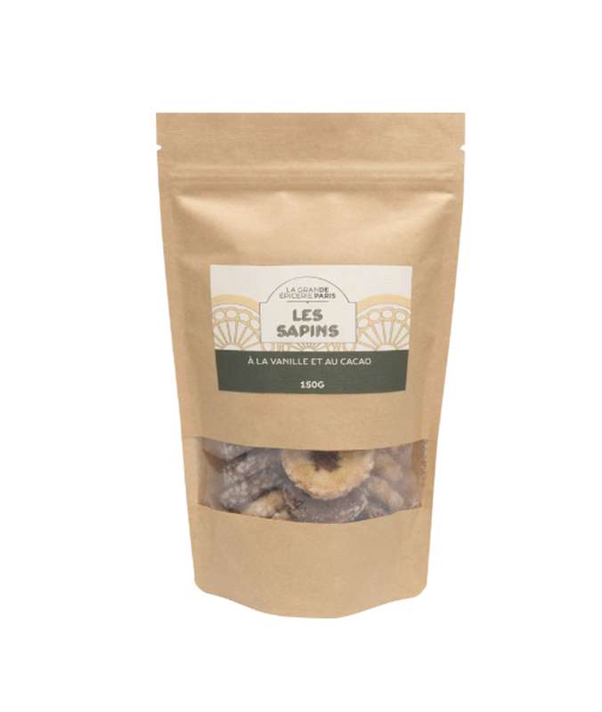 Biscuits Les sapins à la vanille et au cacao, La Grande Épicerie de Paris (150 g)