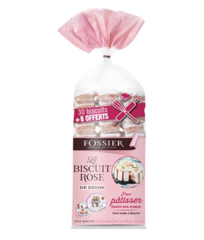 Biscuits rose de Reims, Fossier (x30 + 6 offerts, 300 g)