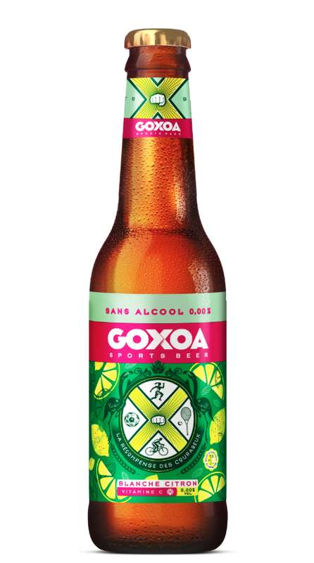 Blanche citron sans alcool 0,0°, Goxoa (33 cl)