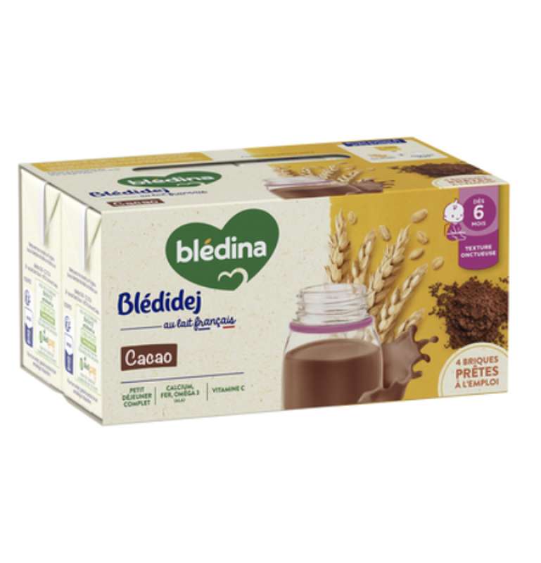 Blédidej céréales cacao - dès 6 mois, Blédina (4 x 250 ml)