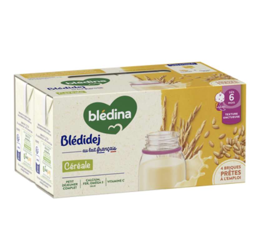 Blédidej céréales - dès 6 mois, Blédina  (4 x 250 ml)