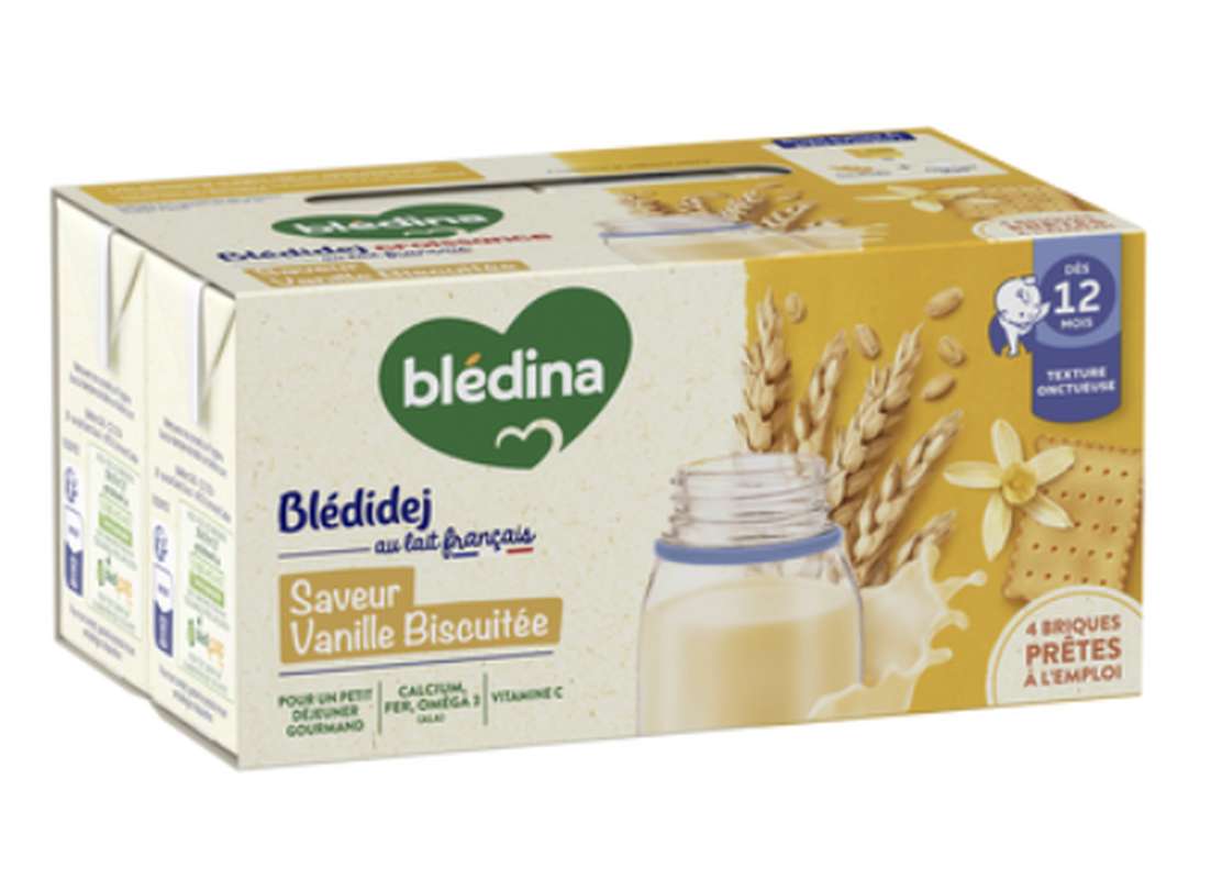 Blédidej croissance biscuité saveur vanille - dès 12 mois, Blédina (4 x 250 ml)
