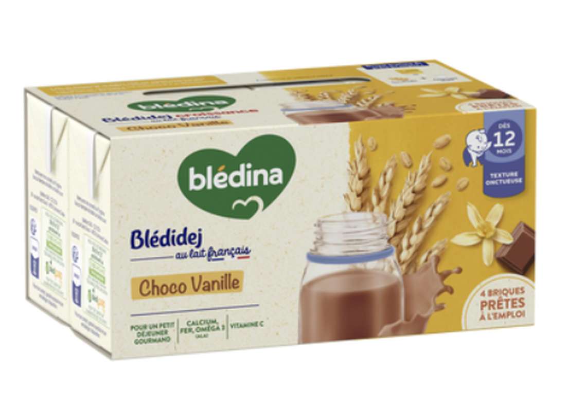 Blédidej croissance choco vanille - dès 12 mois, Blédina (4 x 250 ml)