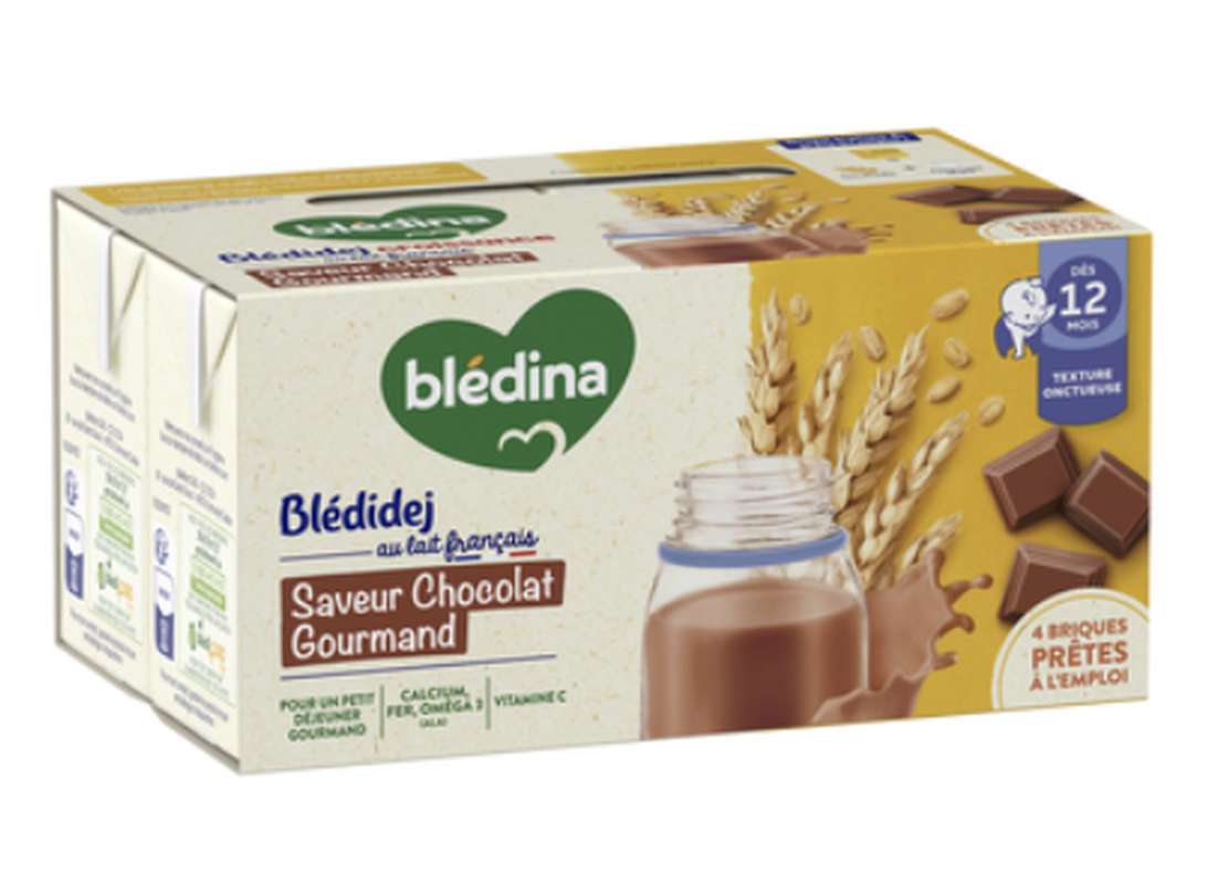 Blédidej croissance chocolat gourmand - dès 12 mois, Blédina (4 x 250 ml)