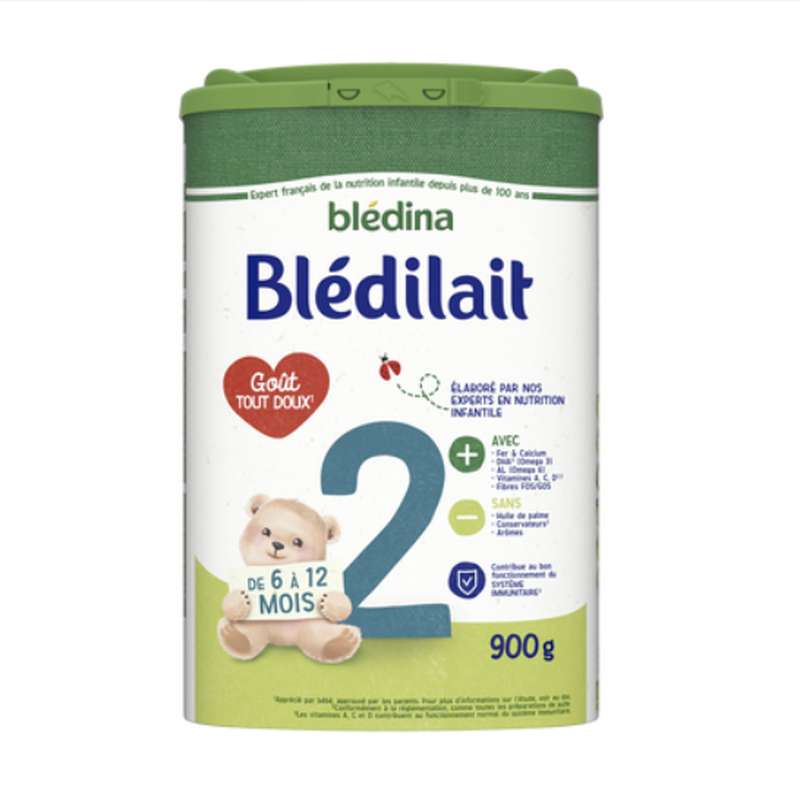 Blédilait 2ème âge - de 6 à 12 mois, Blédina   (900 g)