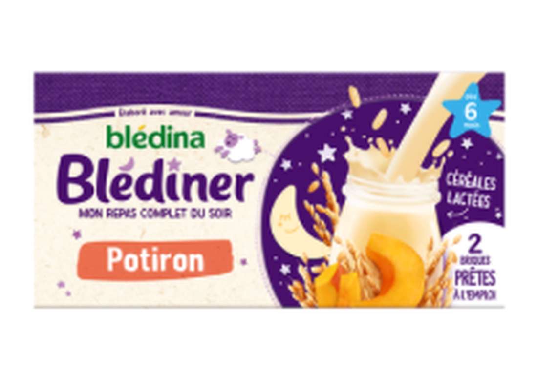 Blédiner au potiron - dès 4/6 mois, Blédina (2 x 250 ml)