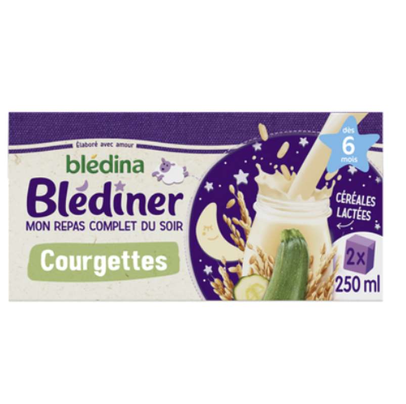 Blédiner aux courgettes - dès 6 mois, Blédina (2 x 250 ml)