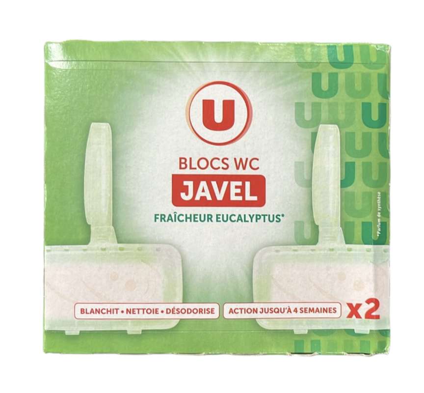 Bloc wc solide javel, U (2 x 40 g)