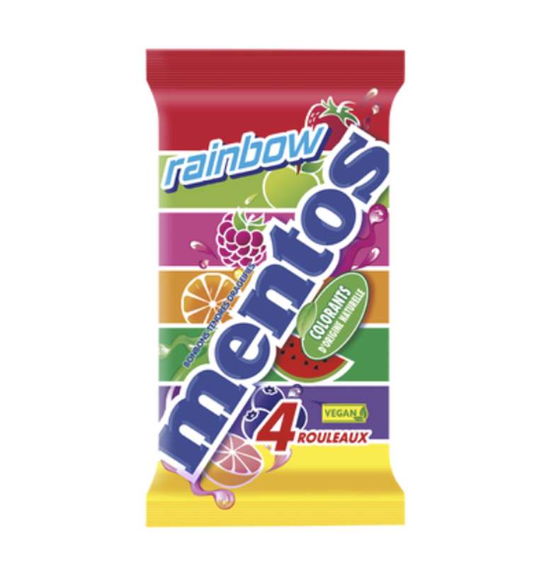 Bonbons aux fruits, Mentos (4 x 38 g)