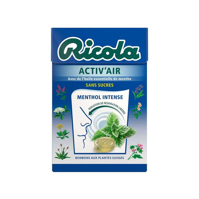 Bonbons Menthol Intensen activ'air, Ricola (50 g)
