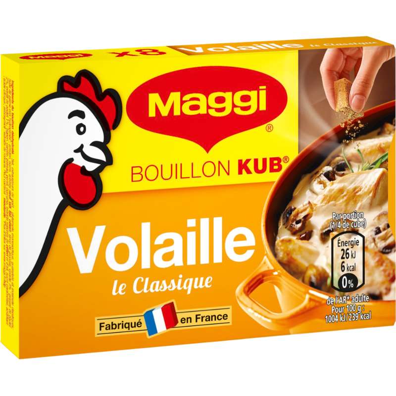 Bouillon de volaille "Le Classique" Kub, Maggi (x 8, 80 g) La belle