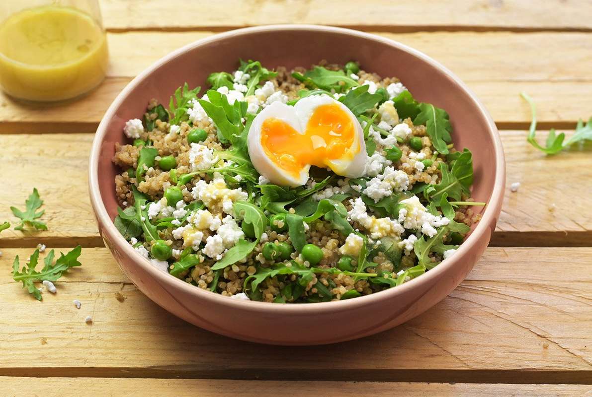 Bowl de quinoa, œuf mollet & vinaigrette pistache, Frichti (315 g)