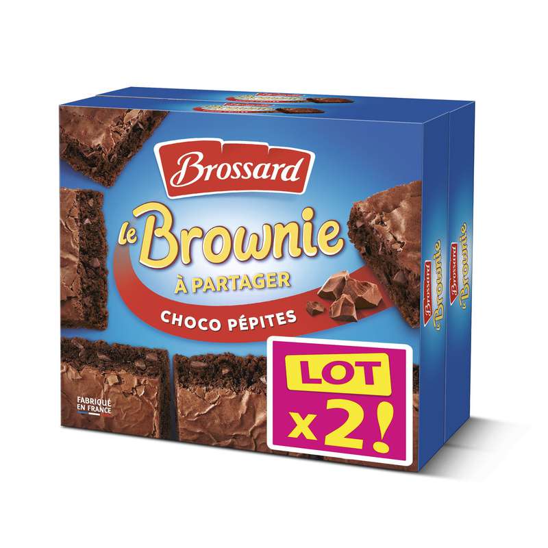Brownie aux pépites de chocolat à partager, Brossard LOT DE 2 (570 g