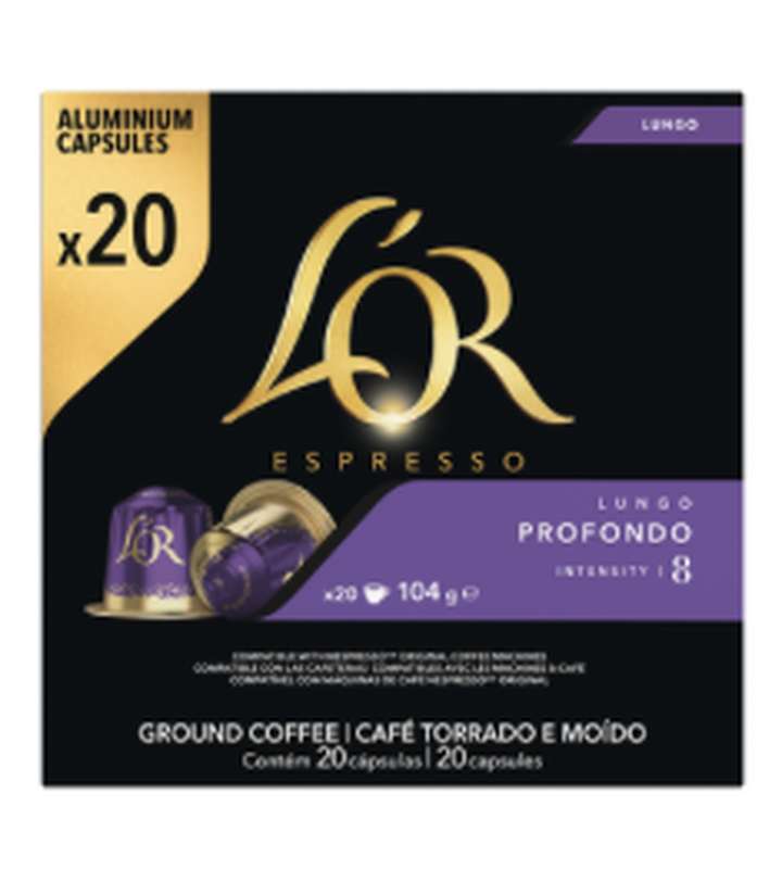Café capsule Lungo Profondo, L'Or (x 20)