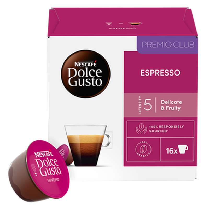 Café capsules Espresso n°5, Nescafé Dolce Gusto (x 16)