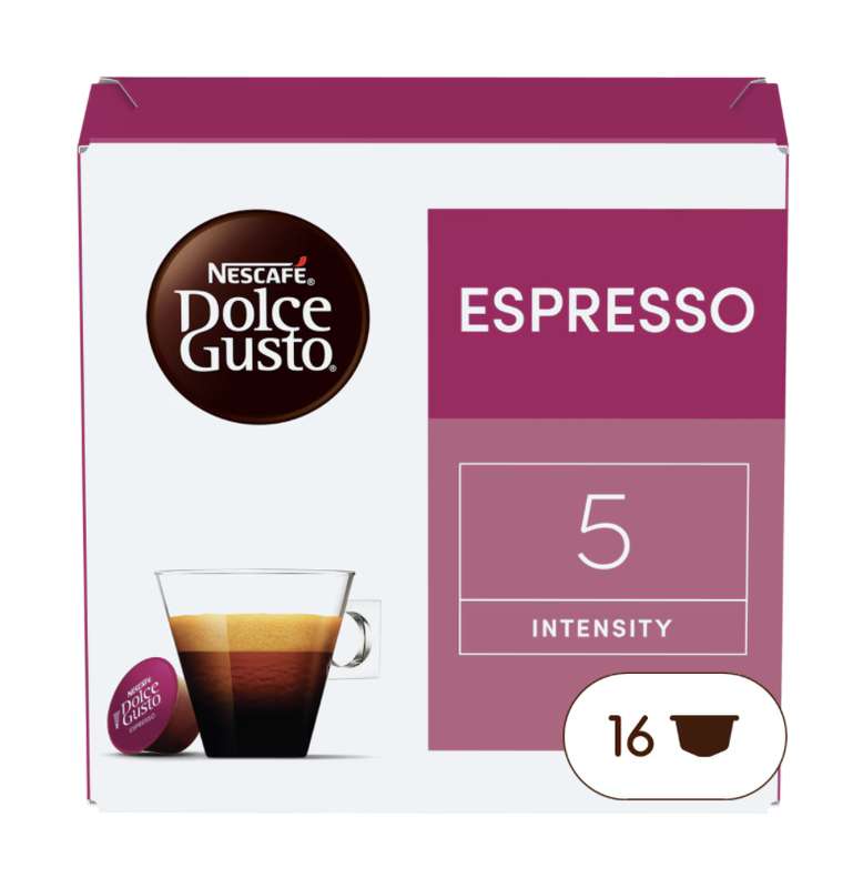 Café capsules Espresso n°5, Nescafé Dolce Gusto (x 16)