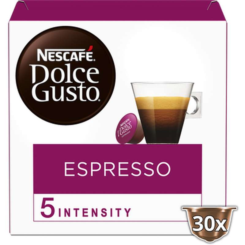 Café capsules Espresso n°5, Nescafé Dolce Gusto (x 30)