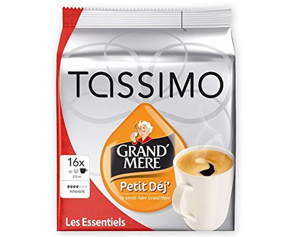 Café dosette petit déjeuner Grand Mère, Tassimo (x 16)