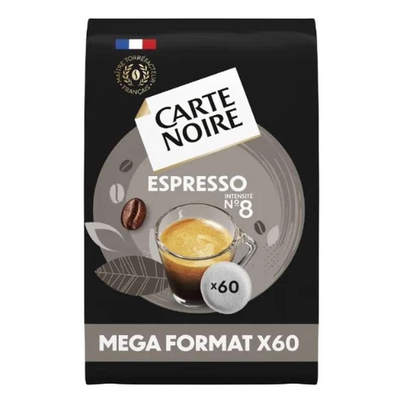 Café dosettes espresso compatible Senseo, Carte Noire (x 60)
