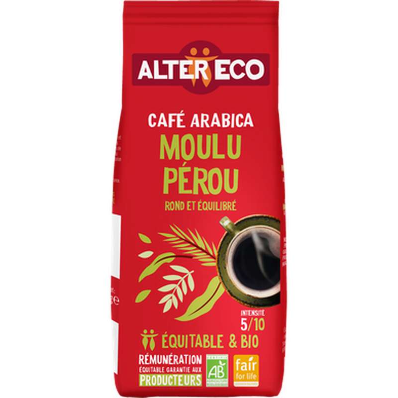 Café moulu 100% arabica BIO, Alter Eco (260 g)