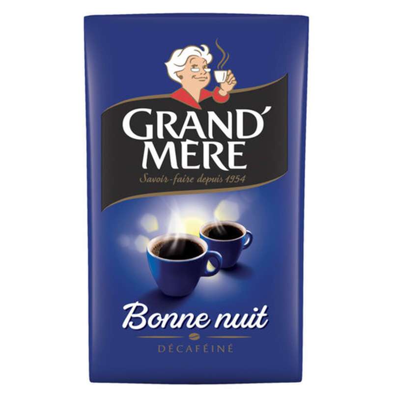 Café moulu décaféiné Bonne nuit, Grand Mère (250 g)