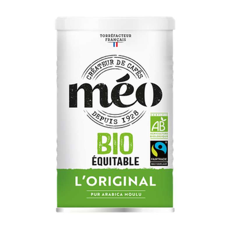 Café moulu en boîte BIO, Méo (250 g)