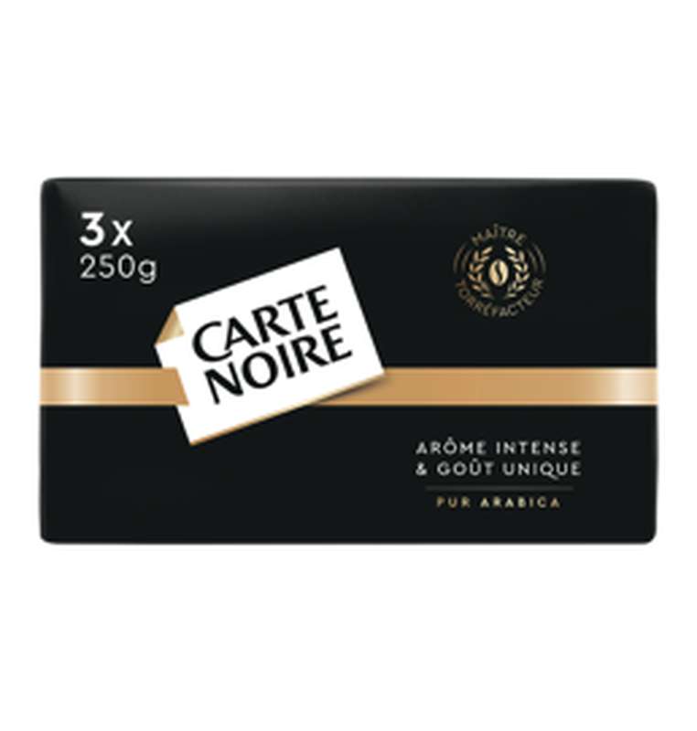 Café moulu pur arabica, Carte Noire (3 x 250 g)