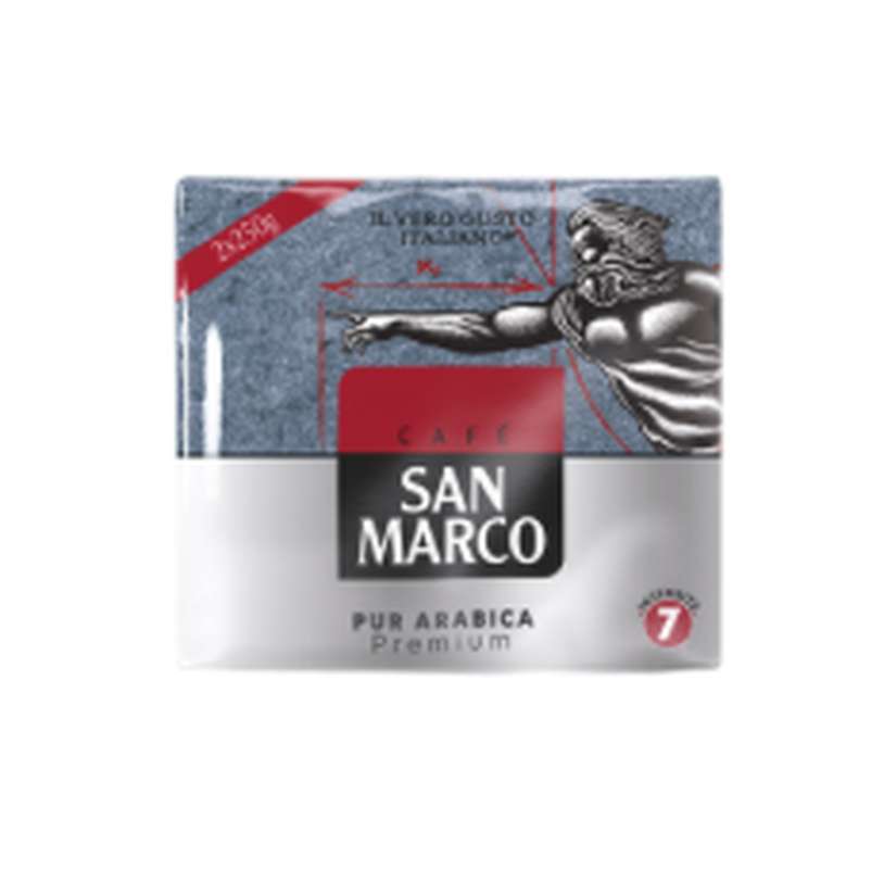 Café moulu pur arabica, San Marco (2 x 250 g)