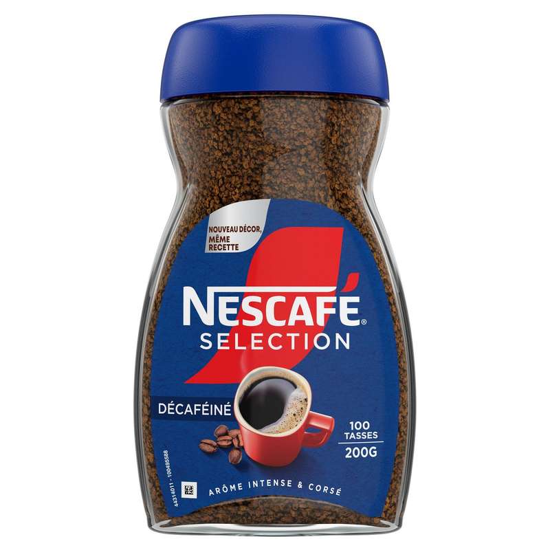 Café soluble décaféiné, Nescafé (200 g)