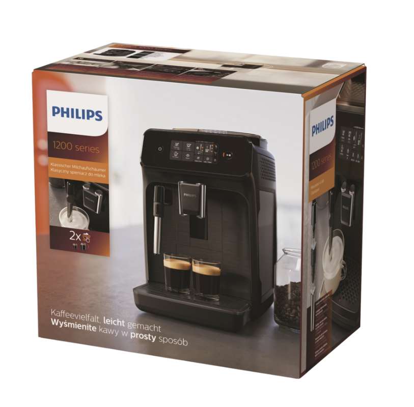 Machine Expresso Broyeur PHILIPS EP1220/00 Série 1200 Noir Mat - Neuf