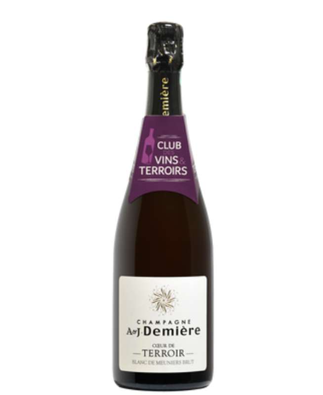 Champagne Brut blanc De Meunier 12.5°, Demière (75 cl)